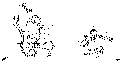 HANDLE LEVER@SWITCH@CABLE
