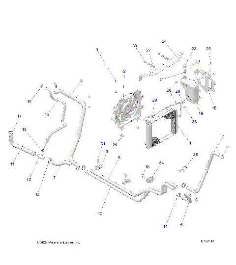 ENGINE, COOLING SYSTEM - R25MAA57L1 (C733413)