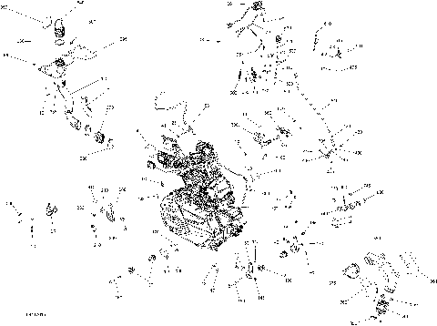 01- Engine And Engine Support - 570 EFI Except XMR