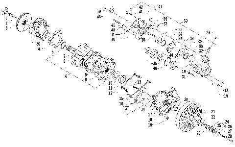 DRIVE TRAIN SHAFT AND BRAKE ASSEMBLIES [94836]