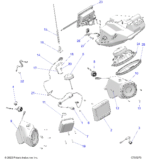 ELECTRICAL, OPTION, AUDIO, FRONT - Z23RMU2KAN/BN (C703273)