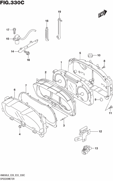 SPEEDOMETER (AN650ZL6 E33)