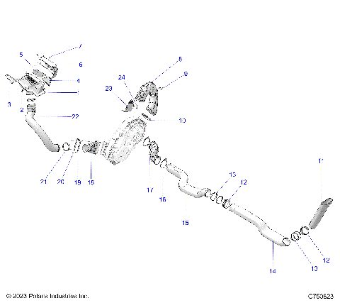 DRIVE TRAIN, CLUTCH COVER DUCTING - Z25RPP2KAE/BE (C750823)