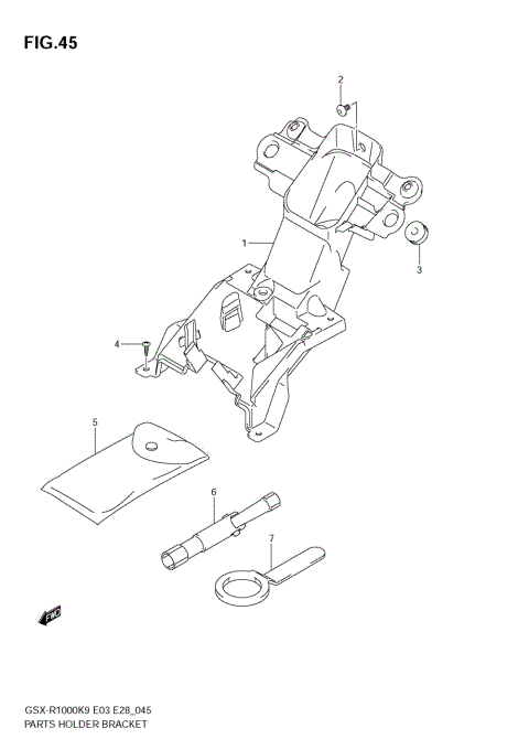 PARTS HOLDER BRACKET