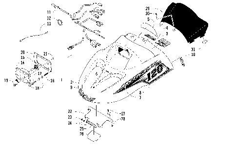 HOOD, HEADLIGHT, AND WINDSHIELD ASSEMBLY [87484]