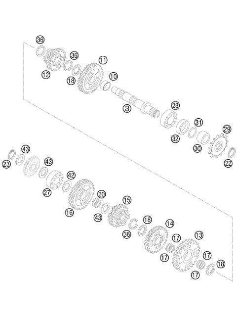 TRANSMISSION II - COUNTERSHAFT     