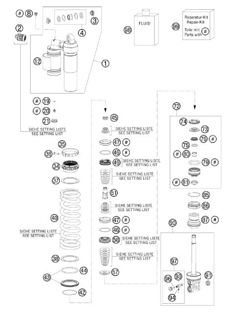 SHOCK ABSORBER DISASSEMBLED        