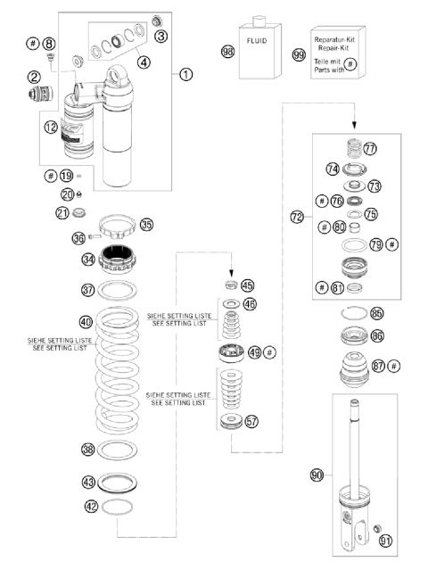 SHOCK ABSORBER DISASSEMBLED        