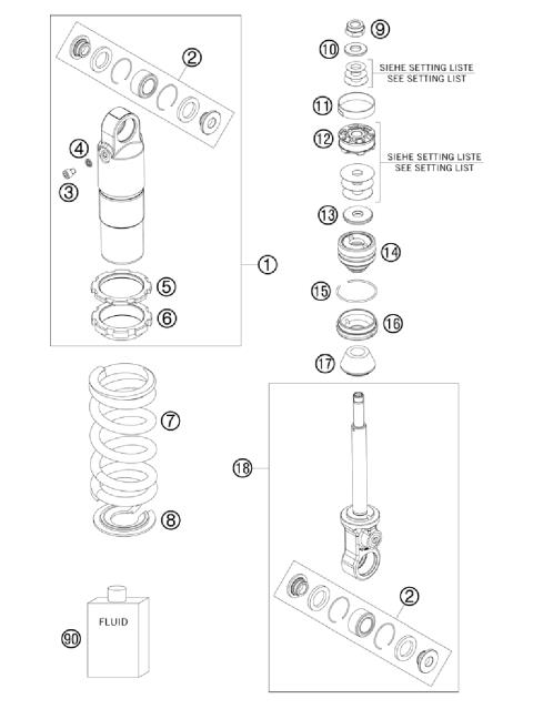 SHOCK ABSORBER DISASSEMBLED        