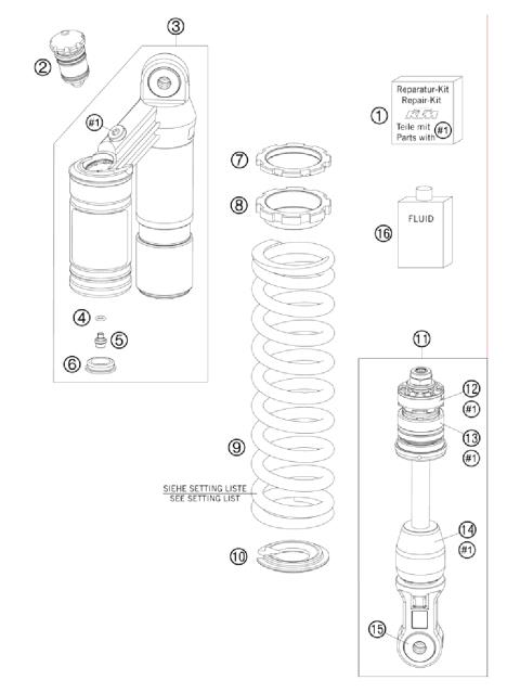 SHOCK ABSORBER DISASSEMBLED        