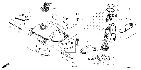 FUEL TANK (CRF300LA/LDA)