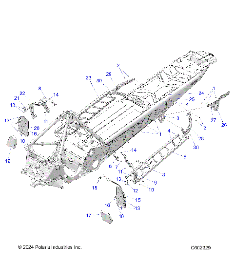 CHASSIS, FOOTRESTS, AND RUNNING BOARDS - S26TGG9BS/9BEL (C602929)