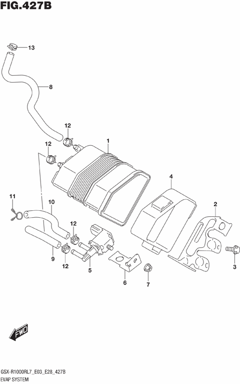 EVAP SYSTEM (GSX-R1000RZL7 E33)