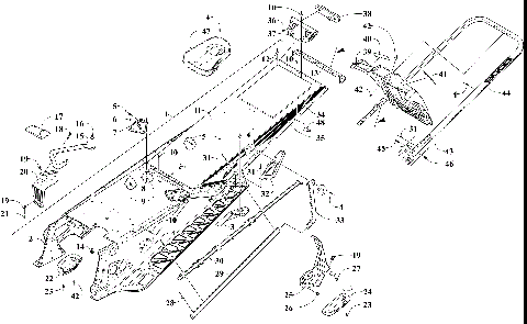 TUNNEL, REAR BUMPER, AND SNOWFLAP ASSEMBLY [107036]