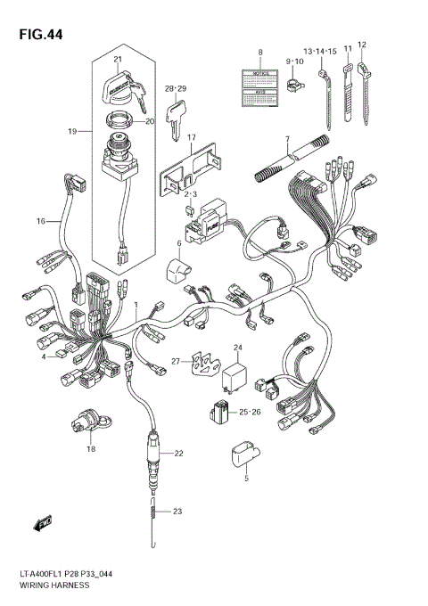 WIRING HARNESS (LT-A400FZ L1 E28)