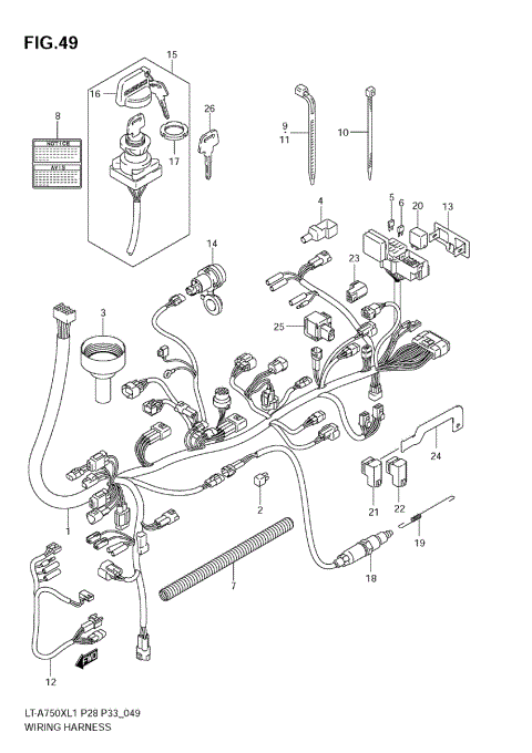WIRING HARNESS (LT-A750XZL1 E28)