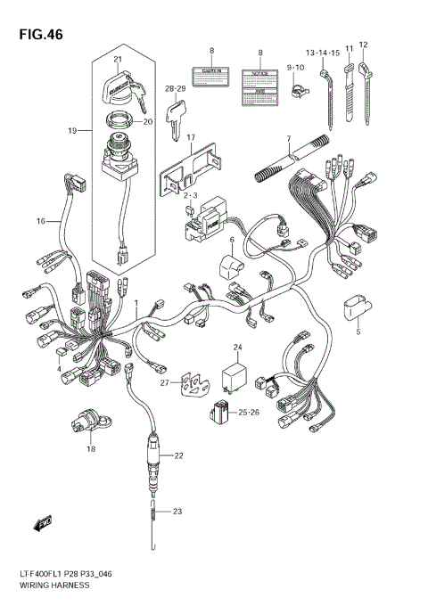 WIRING HARNESS (LT-F400FL1 E28)