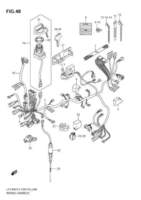 WIRING HARNESS (LT-F400FZL1 E28)