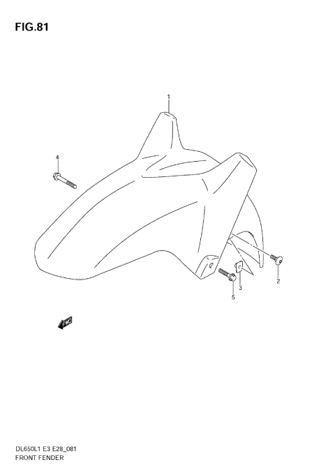 FRONT FENDER (DL650 L1 E28)