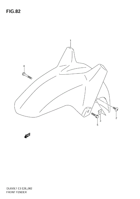 FRONT FENDER (DL650 L1 E33)