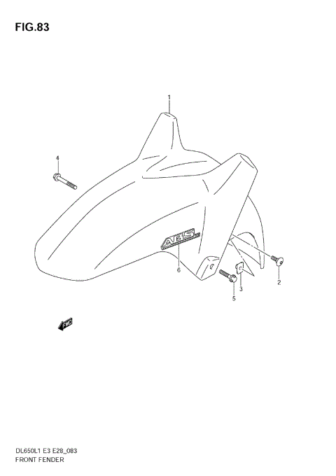 FRONT FENDER (DL650A L1 E3)