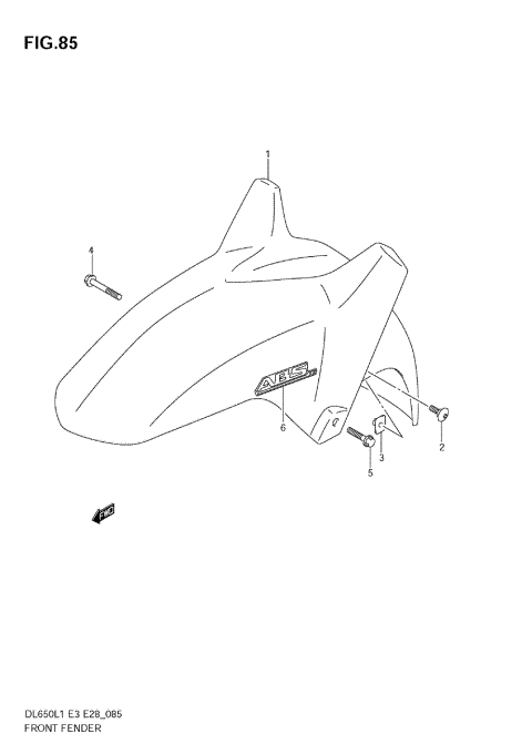 FRONT FENDER (DL650A L1 E33)