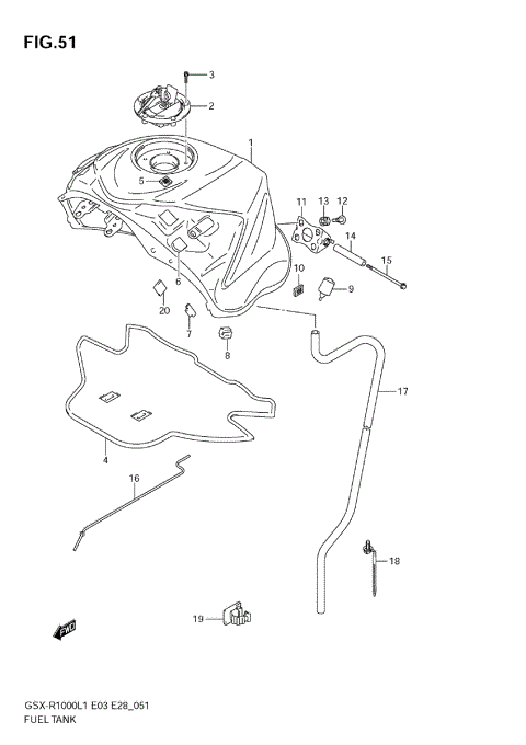 FUEL TANK (GSX-R1000L1 E33)