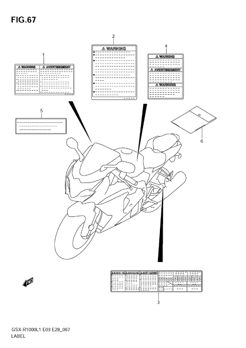 LABEL (GSX-R1000L1 E28)