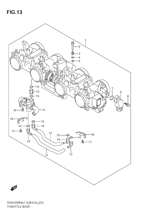 THROTTLE BODY (E28)