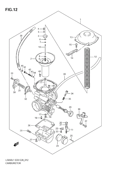 CARBURETOR (LS650L1 E28)