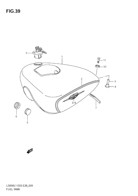 FUEL TANK (LS650L1 E3)