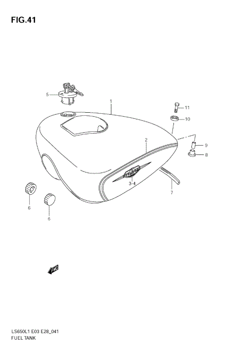 FUEL TANK (LS650L1 E33)