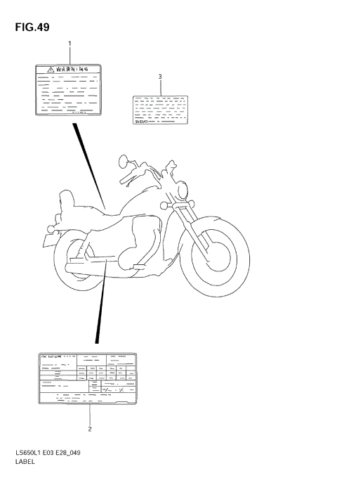 WARNING LABEL (LS650L1 E3)