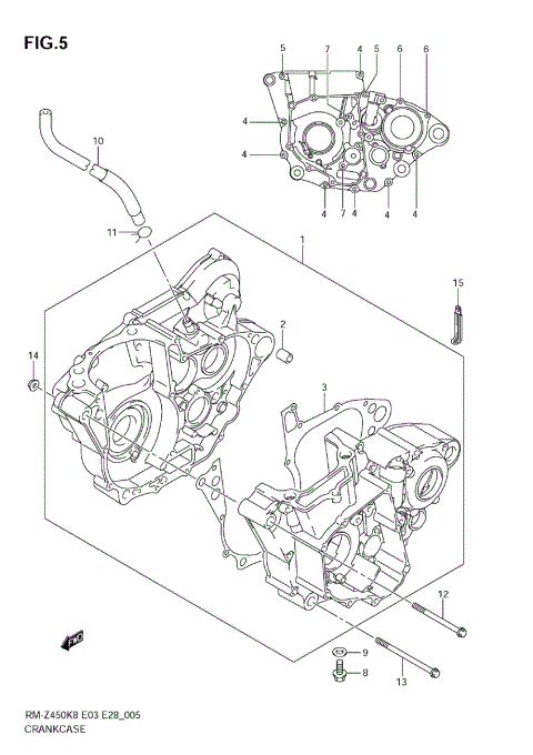 CRANKCASE (RM-Z450K 8/K9/L0)
