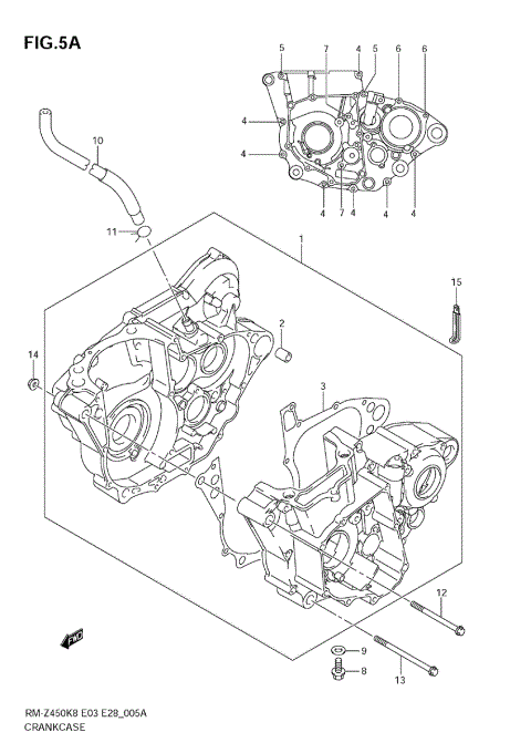 CRANKCASE (RM-Z450 L1)