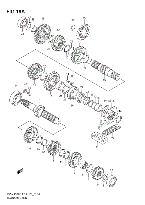 TRANSMISSION (RM-Z450 L1)