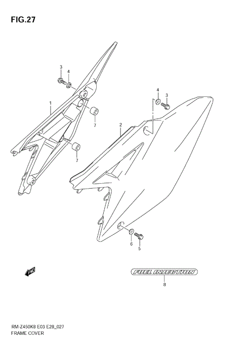 FRAME COVER (RM-Z450 K8/K9/L0)