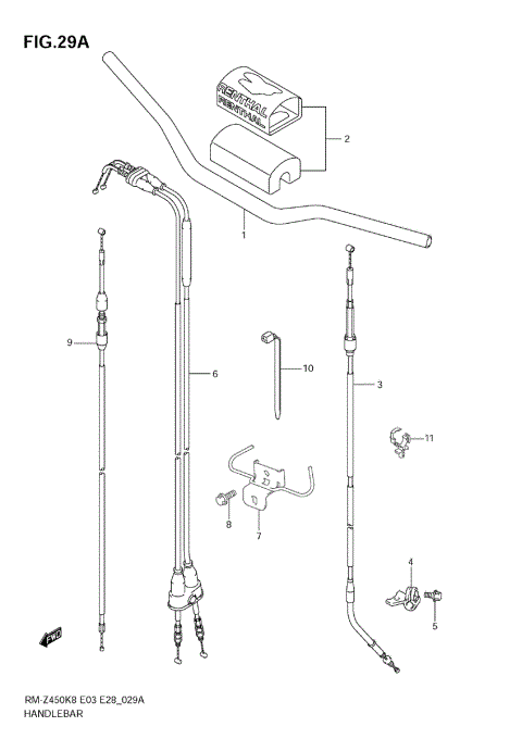 HANDLEBAR (RM-Z450 L1)