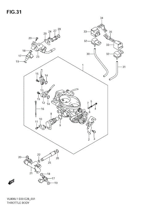 THROTTLE BODY (VL800C E28)