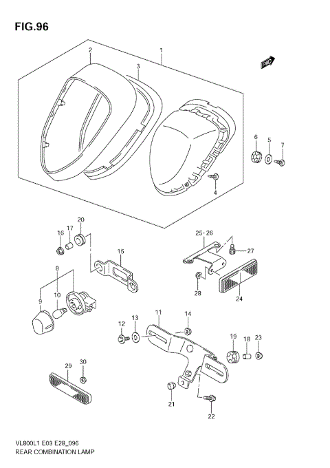 REAR COMBINATION LAMP (VL800T E33)