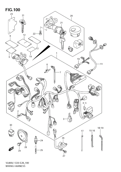 WIRING HARNESS (VL800C E3)