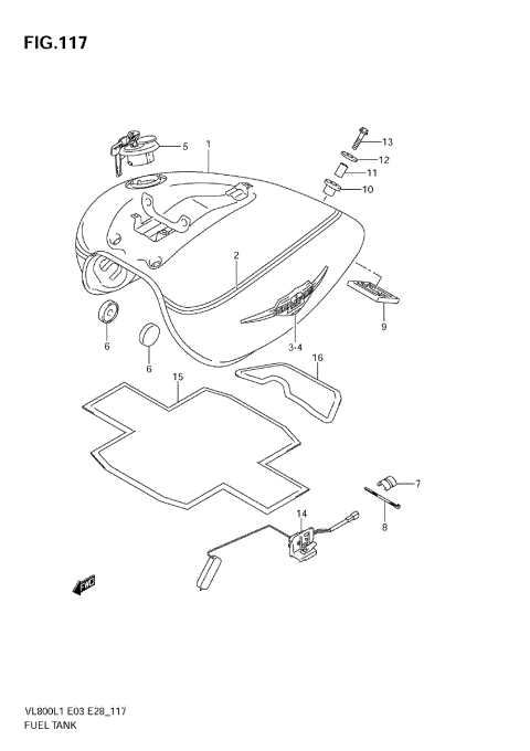 FUEL TANK (VL800T E3)