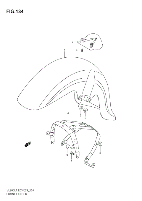 FRONT FENDER (VL800 E3)