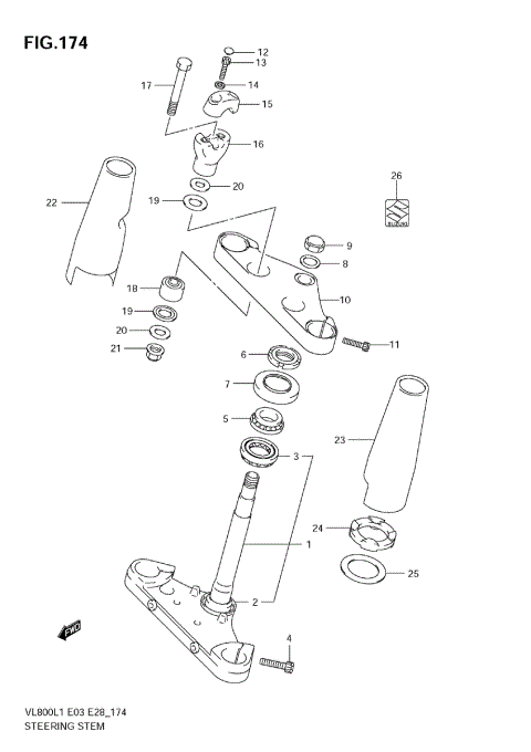 STEERING STEM (VL800 E3)