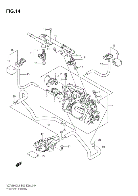THROTTLE BODY (VZR1800 L1 E28)