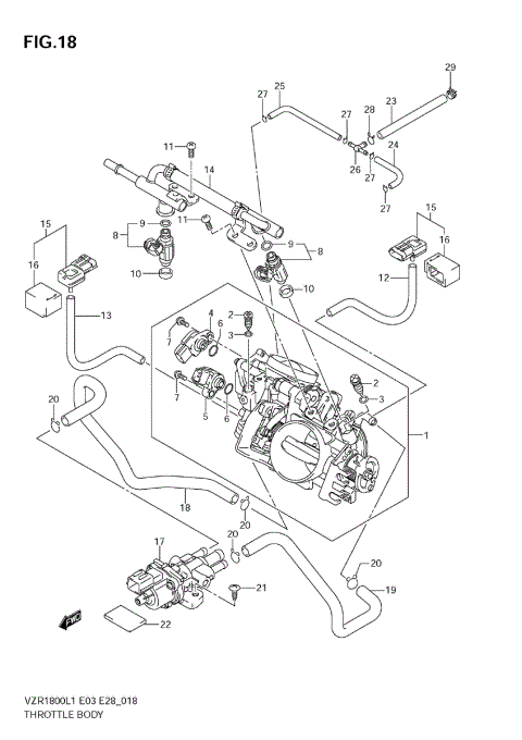 THROTTLE BODY (VZR1800Z L1 E33)