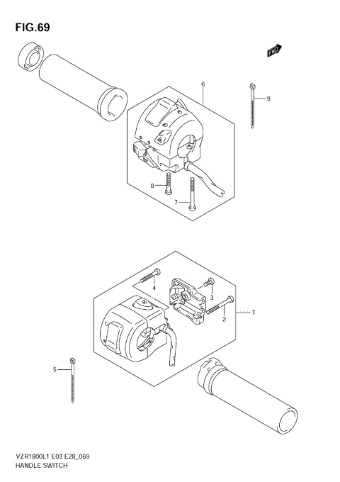 HANDLE SWITCH (VZR1800Z L1 E3)