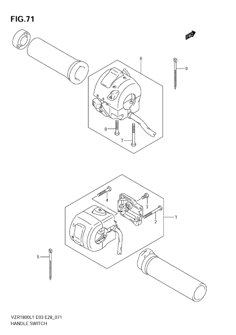 HANDLE SWITCH (VZR1800Z L1 E33)