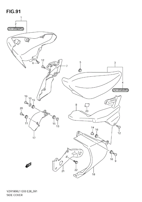 SIDE COVER (VZR1800Z L1 E33)