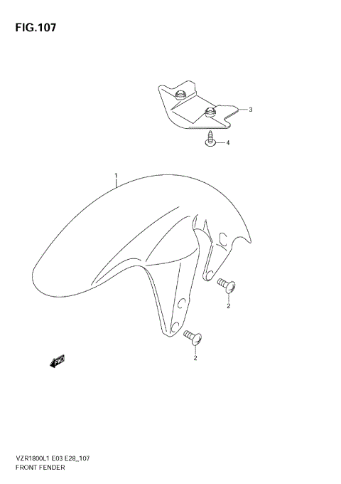 FRONT FENDER (VZR1800 L1 E28)